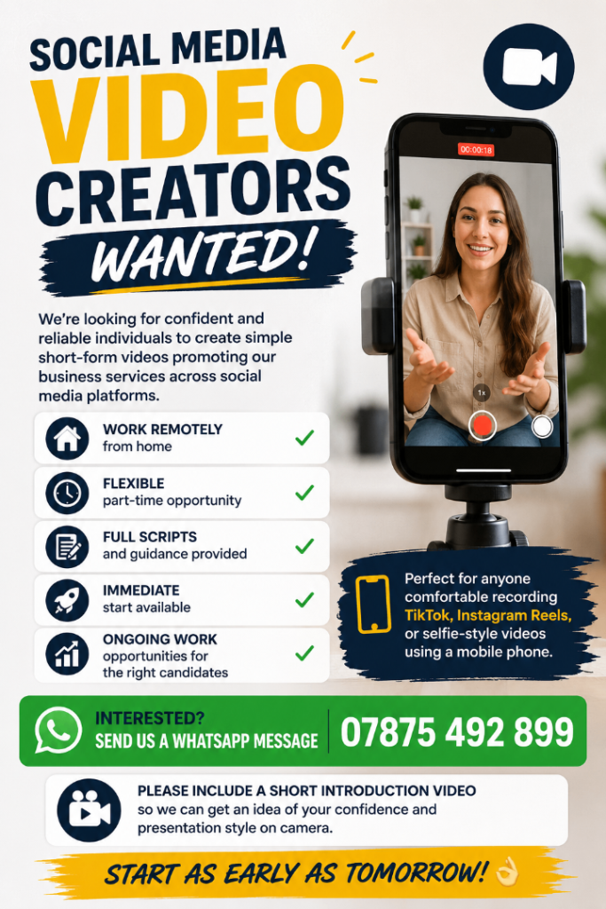 🎥 Social Media Video Creator Wanted