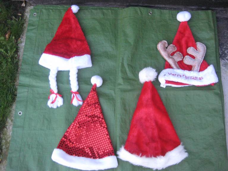 Four Brand New Adult One Size Christmas Hats for £2.00 Each or All 4 for £5.00 