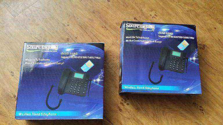 2 New in box Sourcingbay M281 Gsm Wireless Telephones £20 each