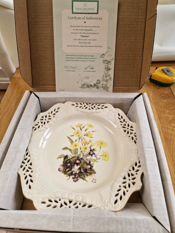 Royal creamware China plates
