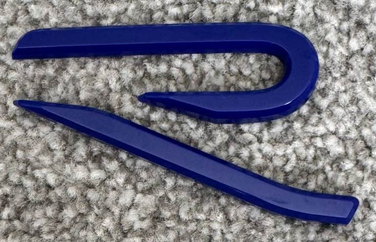 Genuine VW Volkswagen Golf R 20 Years Blue Rear Hatch Badge 8 MK8