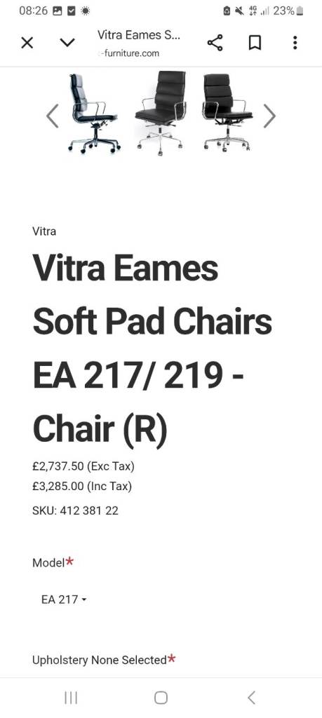 Vitra eames chair