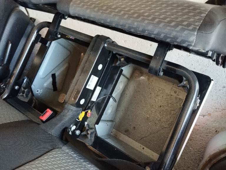 R&J camper solution double swivel seat base  vw crafter sprinter van 2006 2017 drivers seat