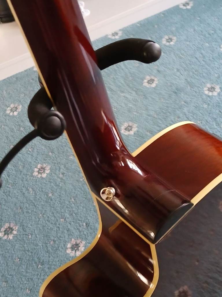 Electro acoustic bass guitar