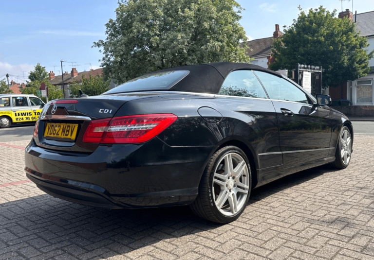 2012 MERCEDES E250 CONVERTIBLE E CLASS 2.1 TWIN TURBO CDI BLUEEFFICIENCY SPORT CABRIOLET G-TRONIC *