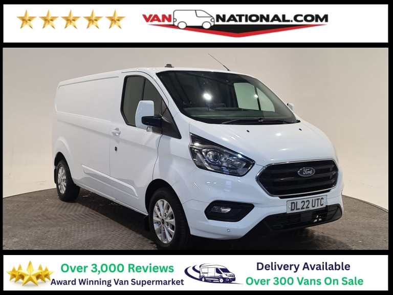 2022 Ford Transit Custom 2.0 300 ECOBLUE LIMITED L2 H1 130 BHP LWB Panel Van Diesel Manual