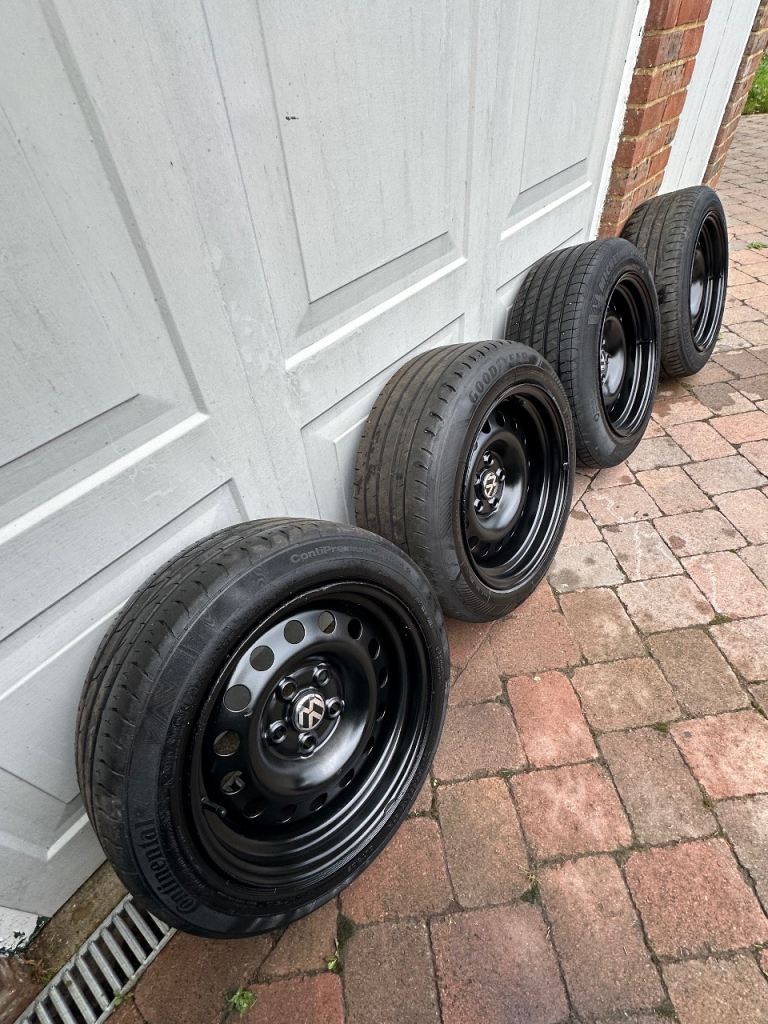 💥Volkswagen 16” Banded Steels With Good Tyres 5x112 Fitment VAG