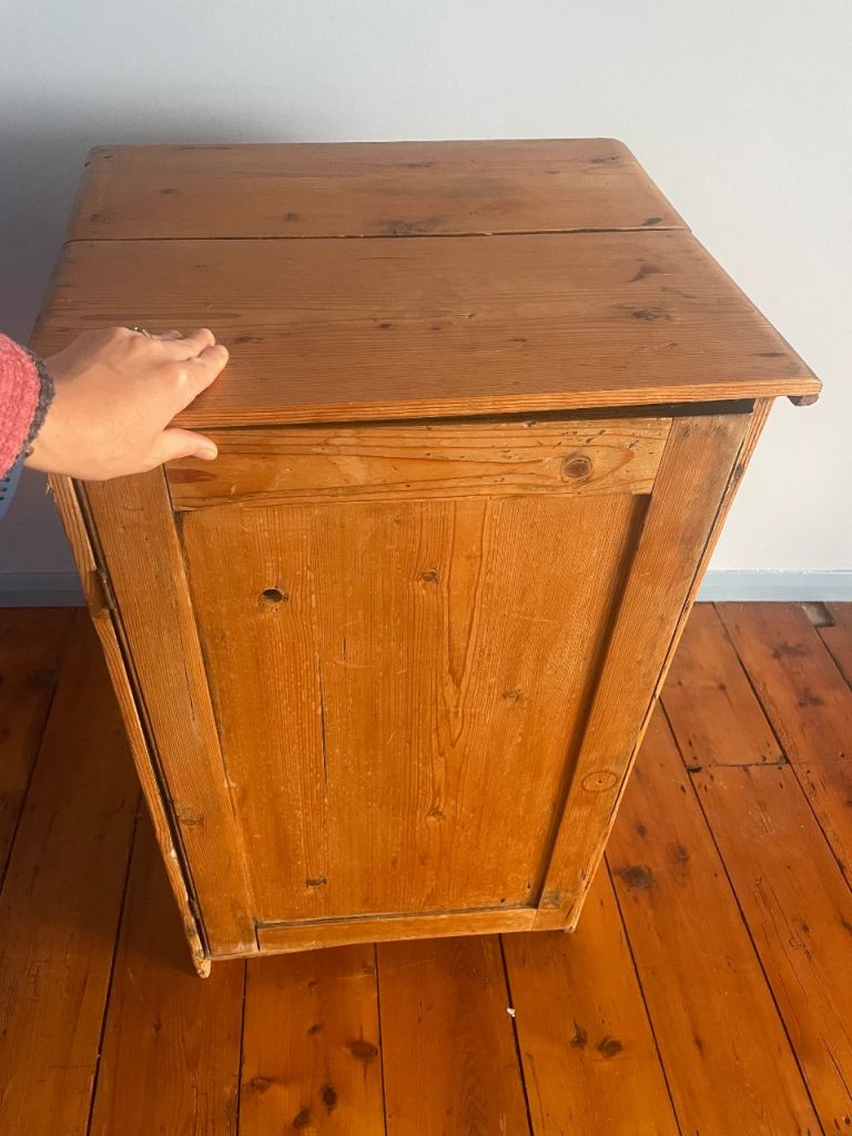 Solid Wood Storage Cabinet with Shelves – Good Condition