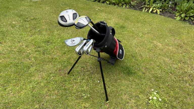 Kids Golf Set 3 - 5 Years / Driver, Rescue Club, 5 & 7 Irons / Putter / Stand Bag with Carry Straps