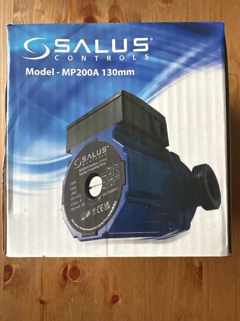 SALUS CONTROLS MP200A 130mm Circulating Pump – NEW