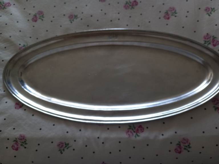 Rare 70s giorgio tabelinni pewter fish tray