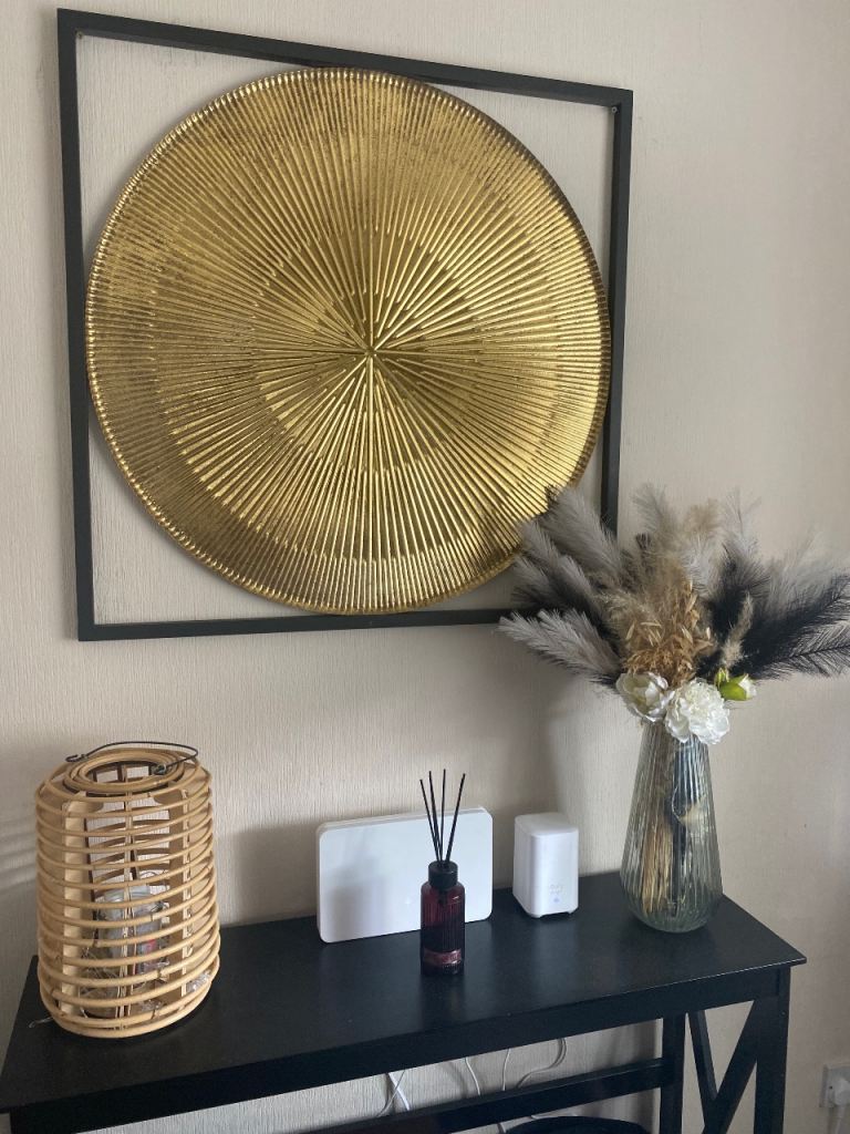 Black console table 