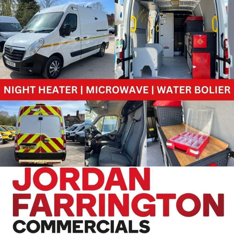 2018 18 reg VAUXHALL MOVANO L2H2 UTILITY SPEC WORKSHOP VAN ** EX- NETWORK RAIL**