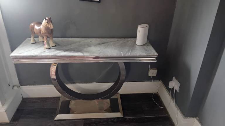 Marble console table