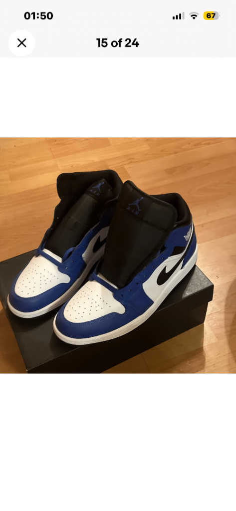Air Jordan 1 MID Game Royal/Black-White New In The Box