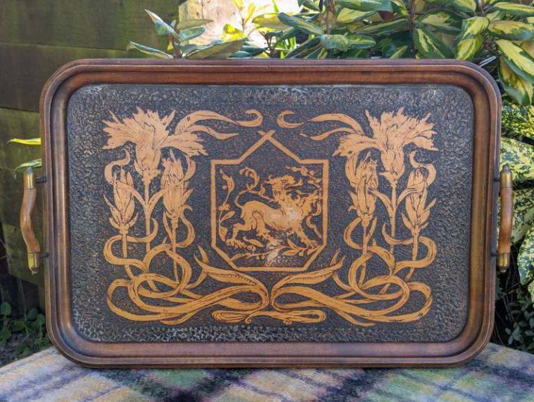 Arts and Crafts serving tray