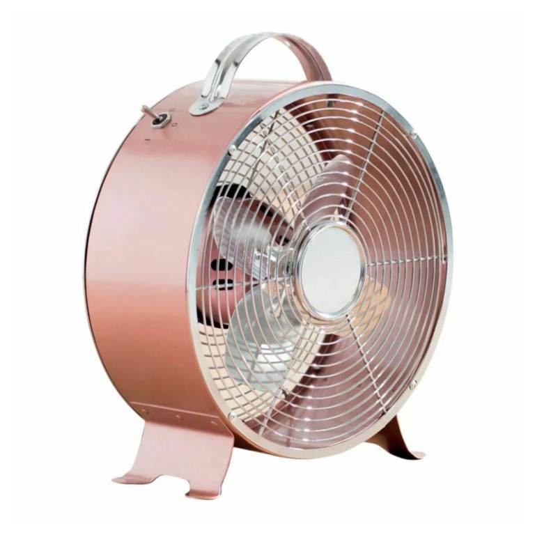 Rose Gold Clock Fan