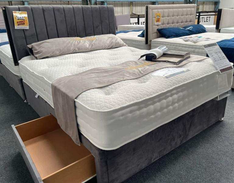 Standard Double Size Divan Bed Base With Mattress Free Home Delivery Order Now C O D 🚚📞