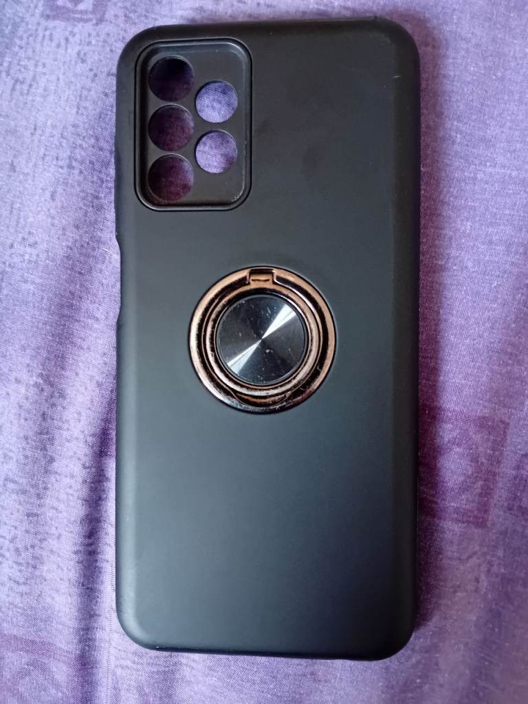 Black Phone Case with Ring Holder for Samsung Galaxy A13 – As New