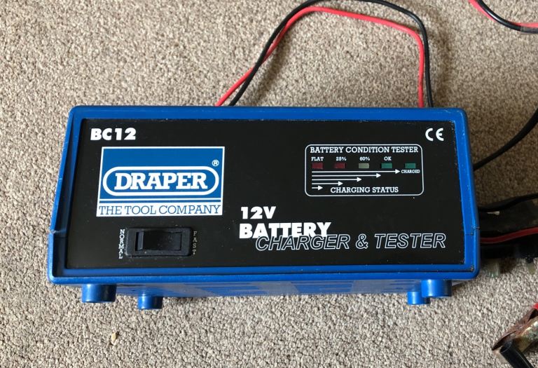 Car battery charger and tester 