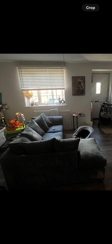 Grey L Shape Sofa