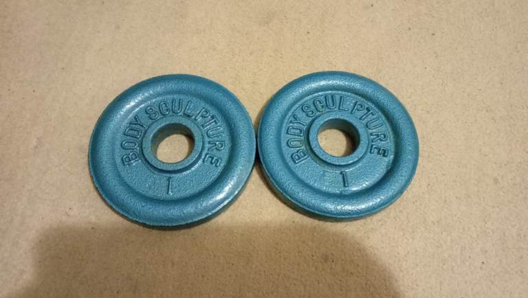 Weight plates 2 x 1kg 