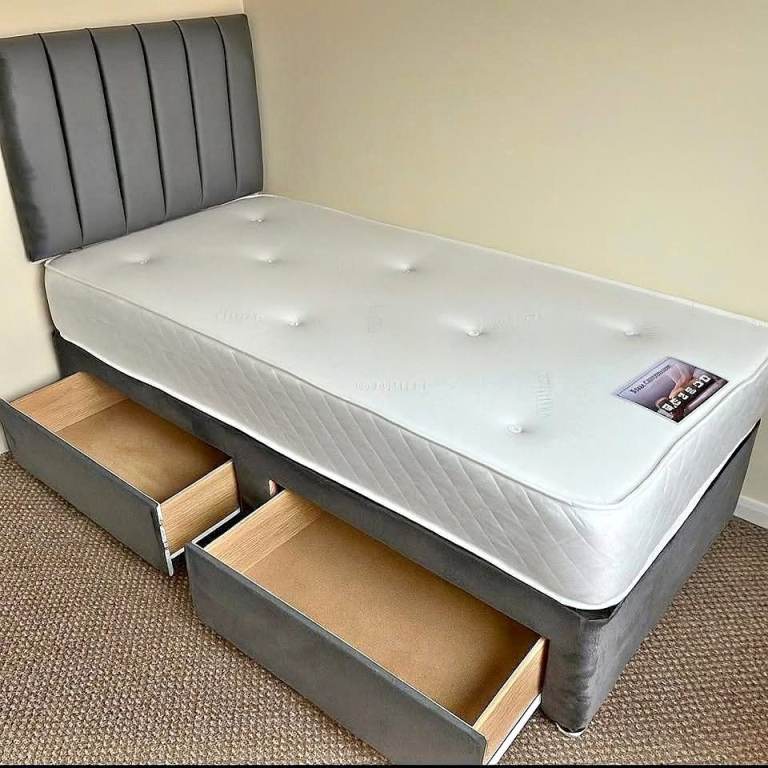 3ft Single Bed With Mattress & Headboard BRAND NEW Quick Delivery Order Now Best Price 