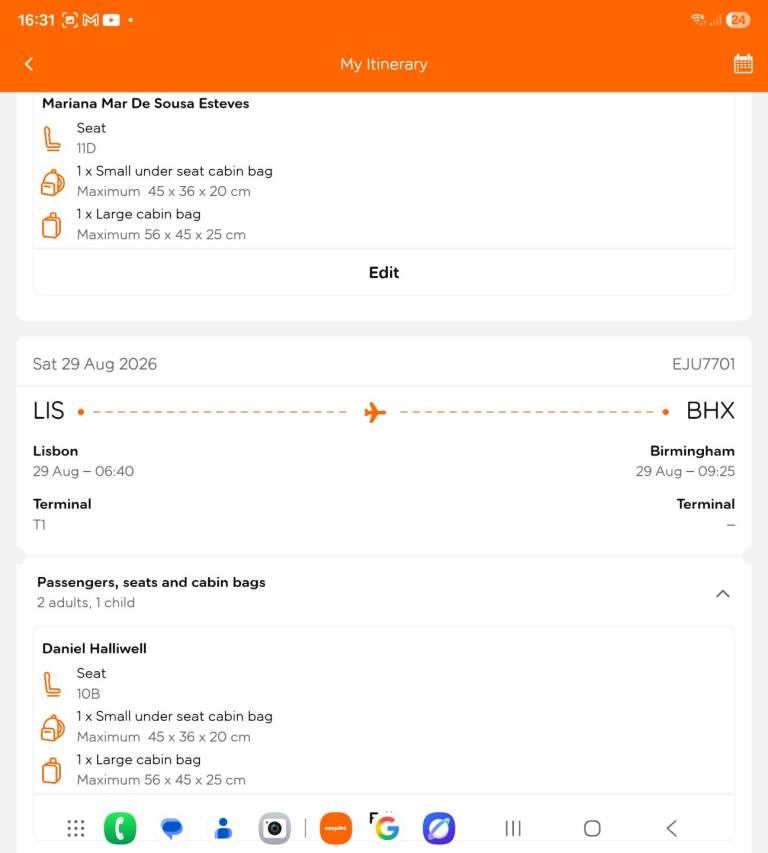 3 return flight to lisbon from Birmingham 