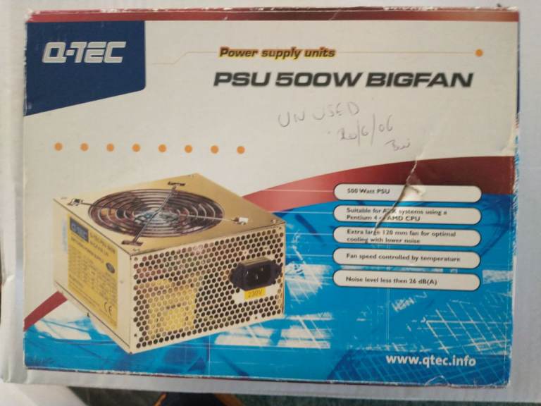 Computer Power Supply 500W Bigfan