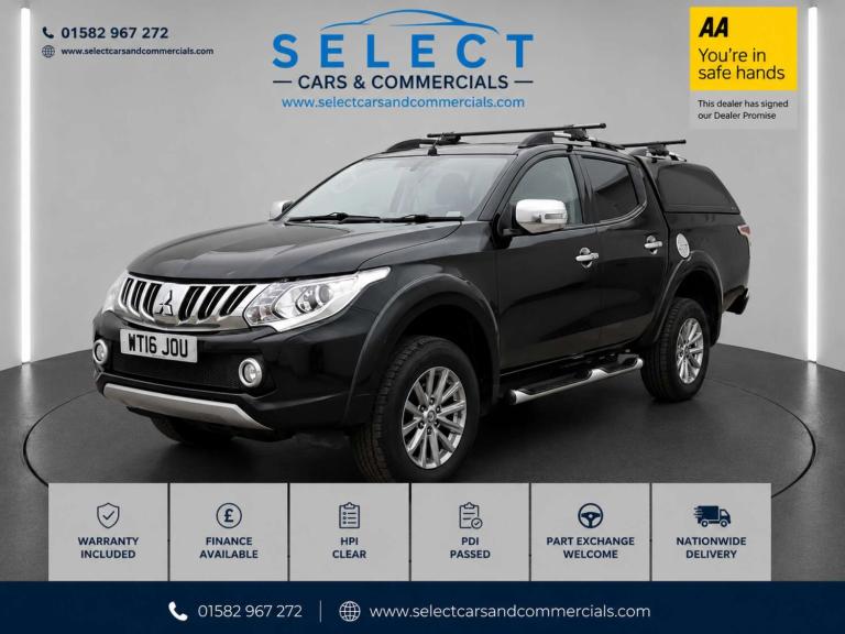 2016 Mitsubishi L200 Double Cab DI-D 178 Barbarian 4WD Auto PICK UP DIESEL Automatic