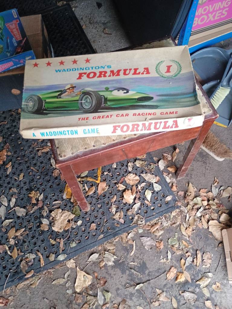 Vintage Formula 1 Motor Car Racing Board Game by Waddington's.