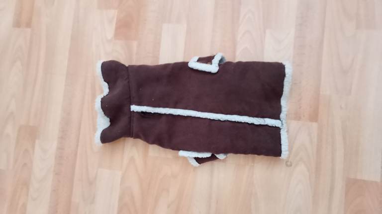Faux Sheepskin dog coat M 