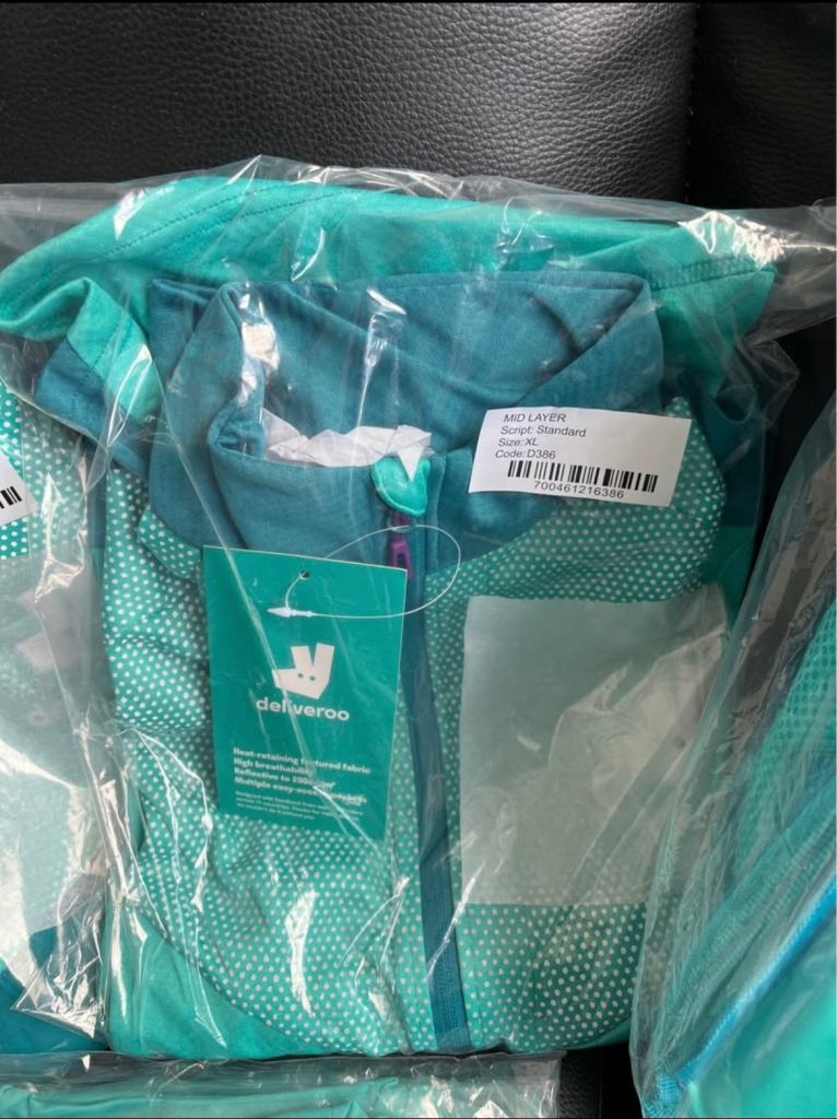 DELIVEROO DELIVERY CLOTHES