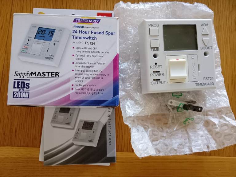 24 HOUR TIMESWITCH, NEW Lighting or Immersion Heater