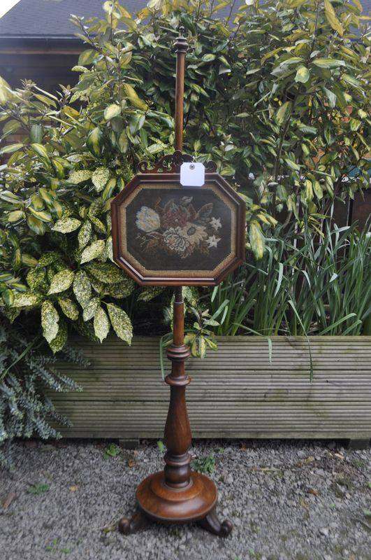 Victorian pole screen