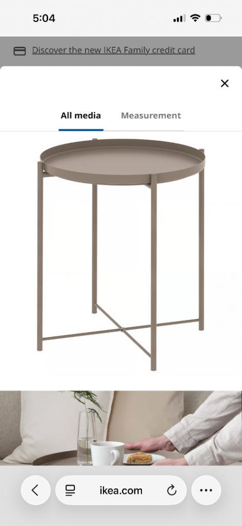 IKEA Gladom Tray Table 