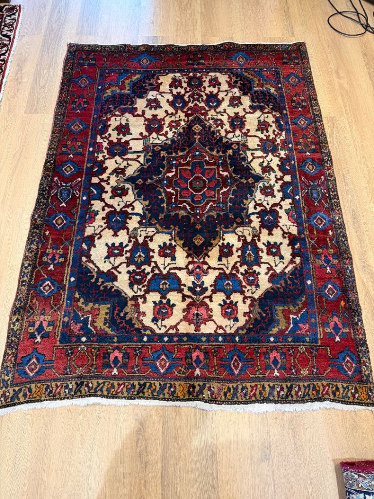 Antique Handmade Persian Afshar Rug 200x145cm