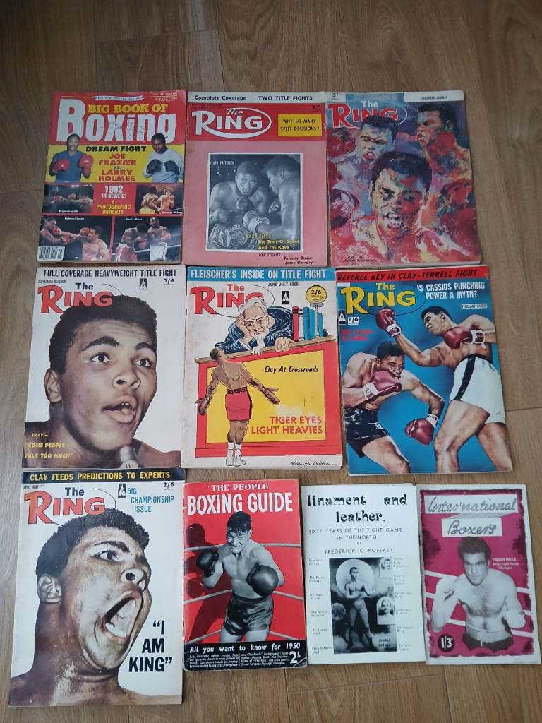 COLLECTIBLE boxing magazines 