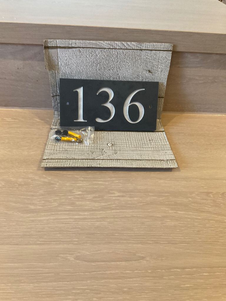 Slate house number 