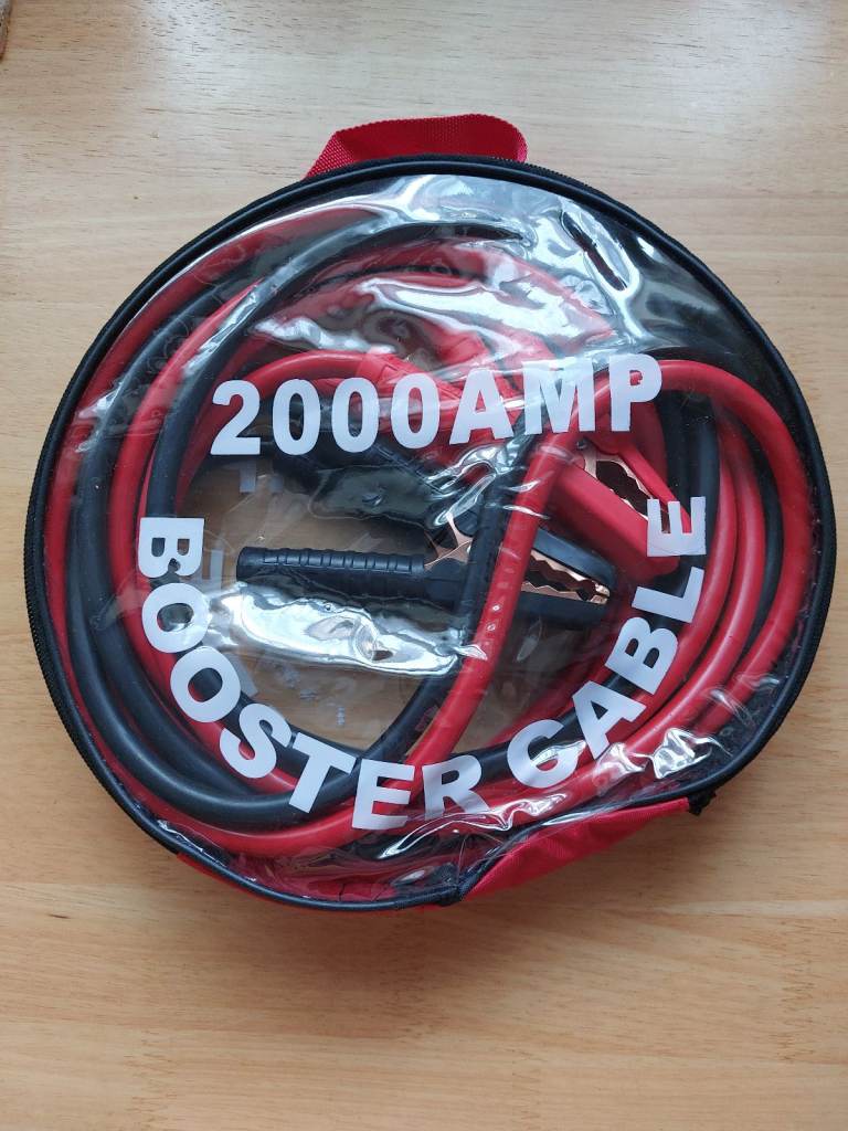 Brand new Heavy Duty Car/van jump start leads 2000 Amp 4 metres long length.