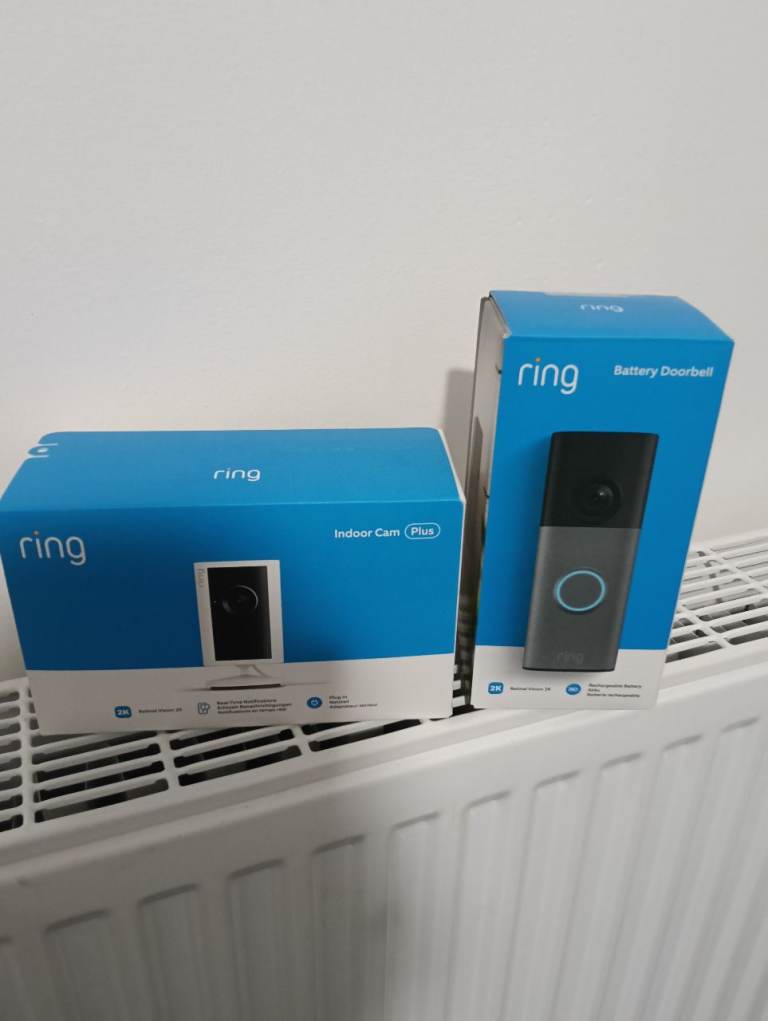 Ring Indoor Cam Plus and Battery Doorbell – Brand New