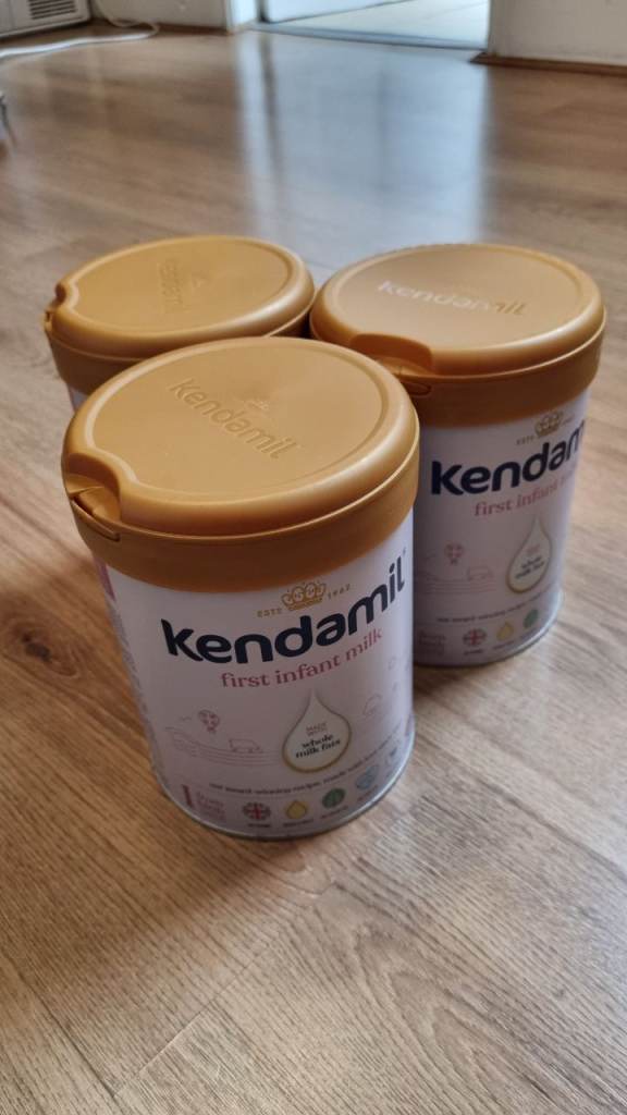 3x Kendamil First Infant Milk 800g tins. BB 07/05/2028