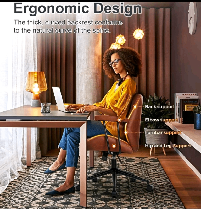 Ergonomic Office Swivel Chair with Lumbar Support