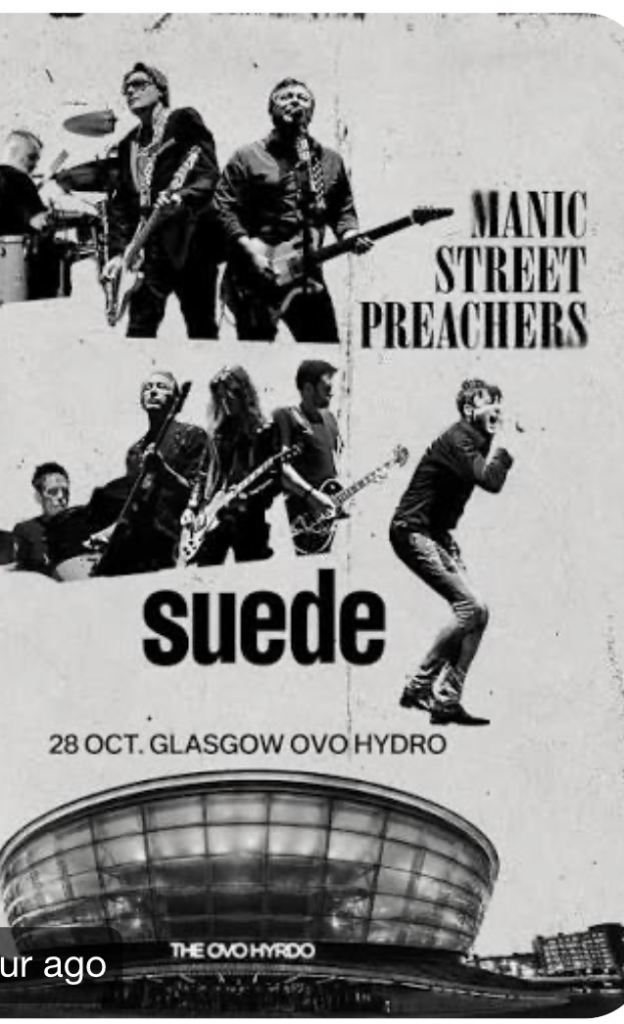 Manic street preachers and Suede in Glasgow 