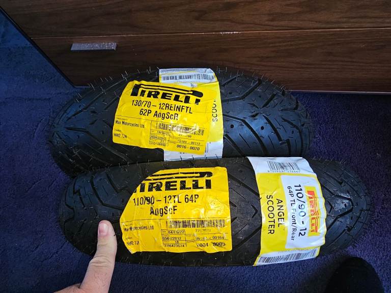 Pirelli Angel Scooter Tyres 110/90-12 & 130/70-12