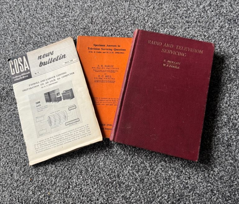 Vintage 1950s Computer TV & Radio Information Servicing Manuals Books Job Lot