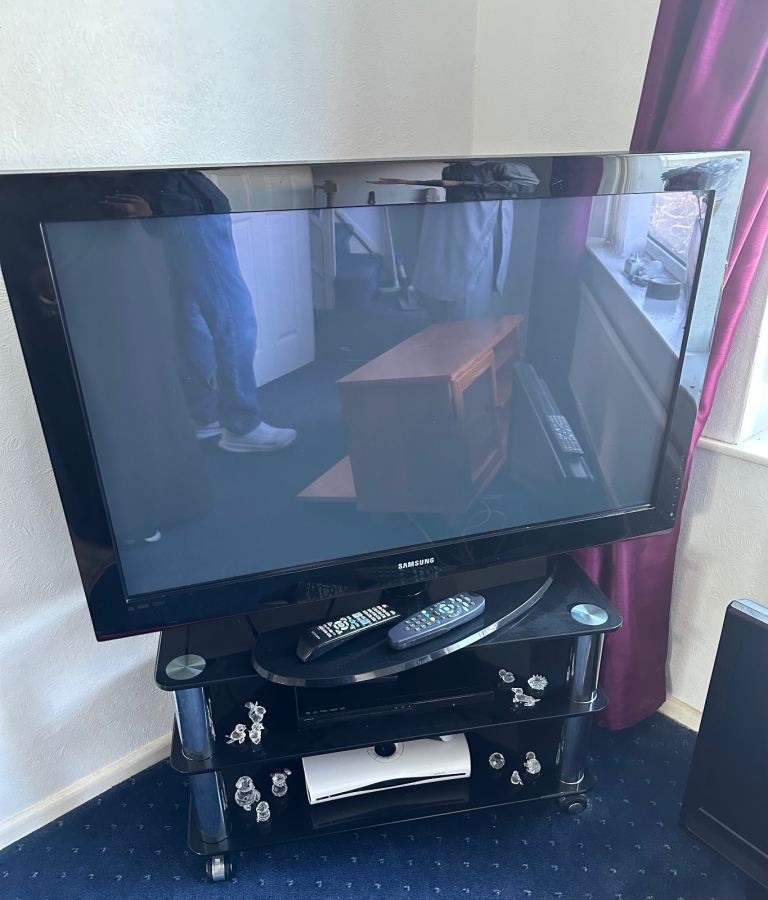Samsung Flat Screen TV and stand