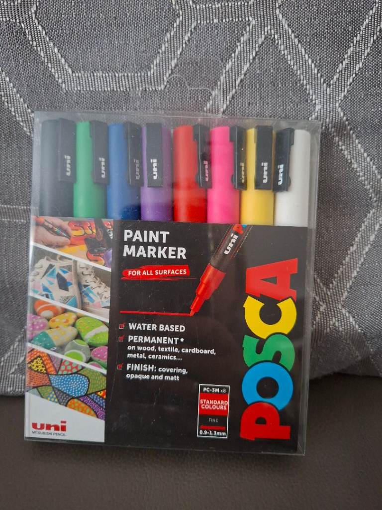 New Posca Paint Marker Set – Water Based, For All Surfaces