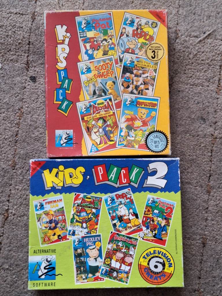 Commodore c64 kids pack games X2