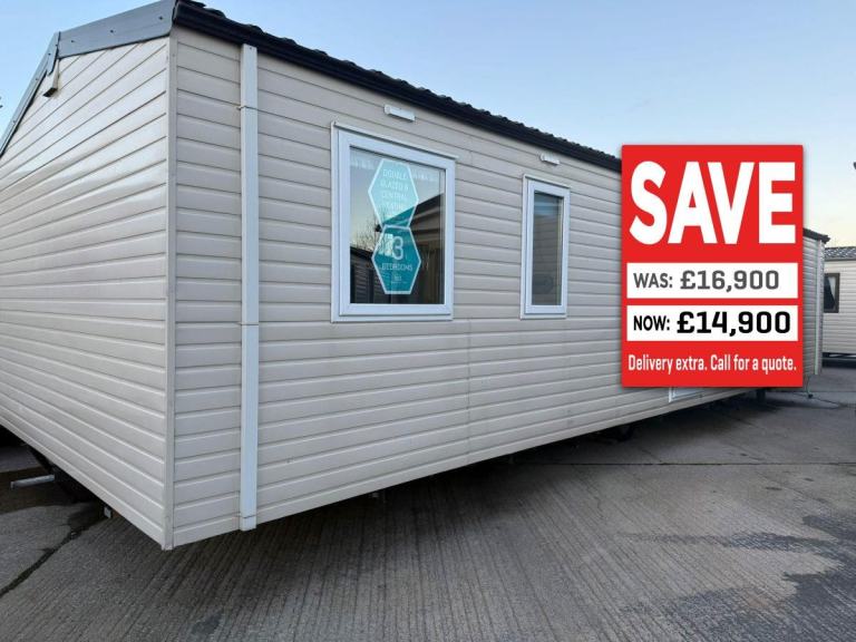 3 Bed Centre Lounge Static Caravan DG + CH Offsite, Own Land, Self Build, Farms